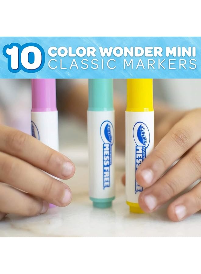 Crayola 10 Ct. Color Wonder Washable Mini Markers Multi Colour Cy75 2471 - Image 2