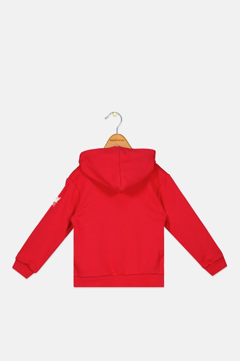 Liverpool Toddlers Boy Long Sleeves Outdoor Sweatshirt, Red  - Image 2
