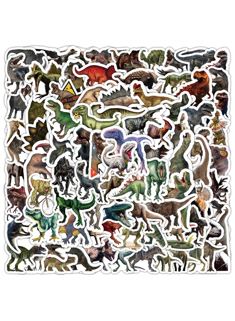 100pcs Jurassic Dinosaur Stickers for Kids Waterproof Vinyl Dino Stickers for Waterbottle Scrapbook Laptop Skateboard Computer Stickers for Boys Girls - Image 1