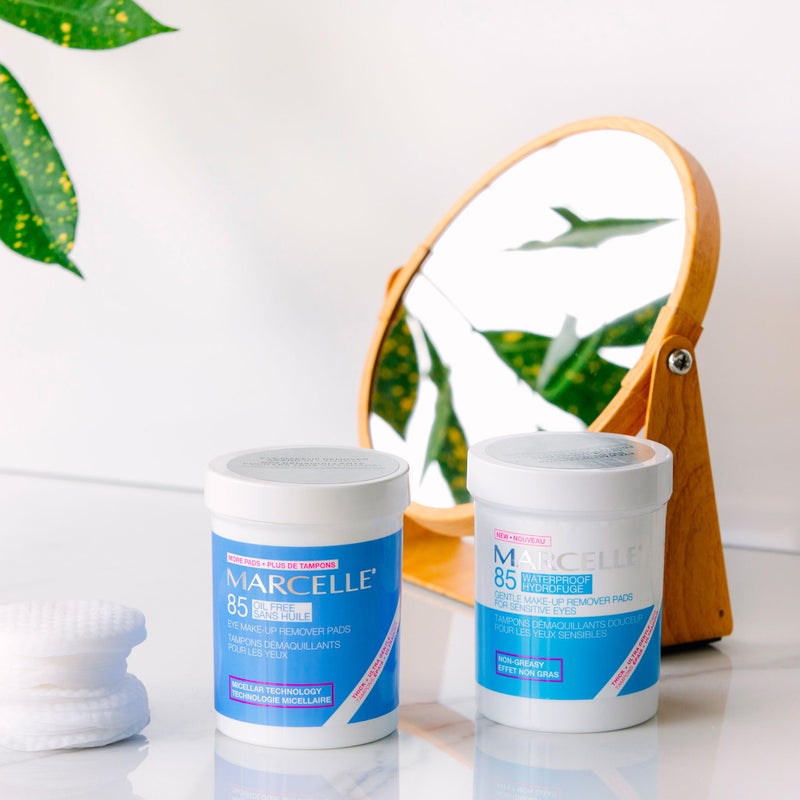 Marcelle Gentle Eye Make-Up Remover Pads, Sensitive Eyes, Waterproof Makeup Removal, Hypoallergenic, Fragrance-Free, Paraben-Free, Alcohol-Free, Cruelty-Free, 85 Pads - Image 3