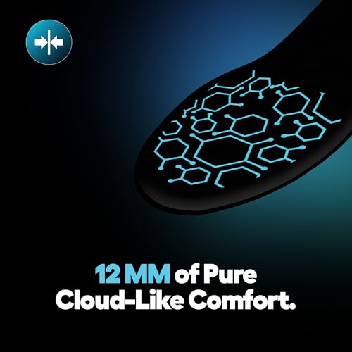 Helios® Memory Foam Ultra Max Insoles for Men | Trim to Fit Size 8-13 | Insole for shoes |Orthotic Shoe Inserts for Cushioning, Arch Support Insole & All-Day Comfort (Black, Pack1/8 to 13) - Image 4