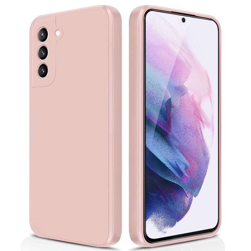 Maykela Silicone Cover Case Compatible with Samsung S21 Plus Thin with Camera Protection Soft Interior Slim Fit Flexible Phone Case for Samsung S21 PlusPink