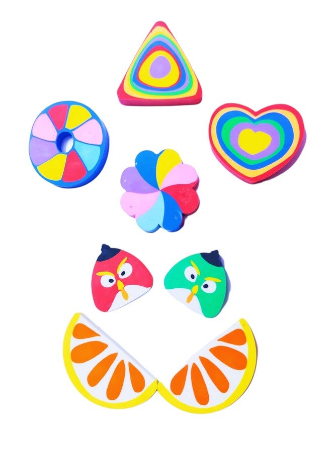 Kidultz (Pack of 25) 3D Erasers - Attractive Assorted Multicolour Colour - Set of 25 Pieces - Different Shapes, Animals and Characters - Image 5