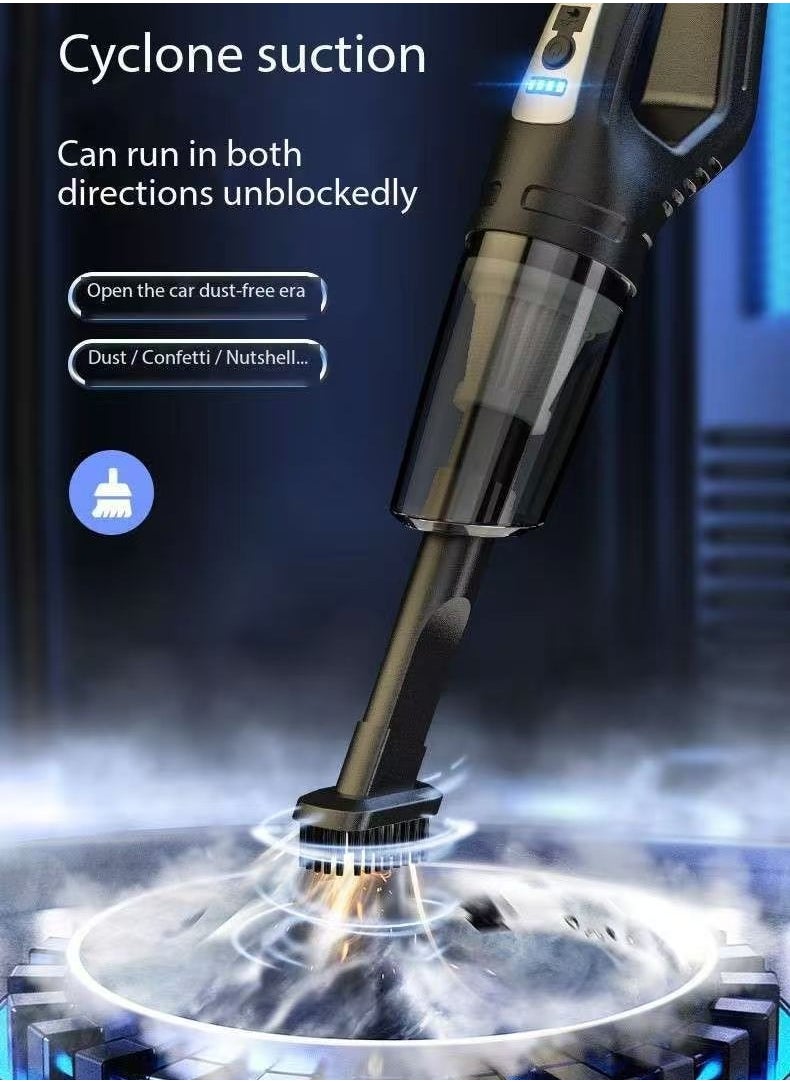 Generic - cleaner with high suction power, wireless charging, suitable for household use, small handheld, high-power - Image 1