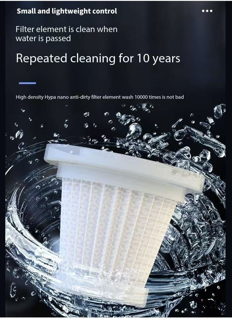 Generic - cleaner with high suction power, wireless charging, suitable for household use, small handheld, high-power - Image 1