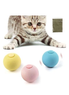 Arabest Set of 3 smart interactive cat toys and indoor cat toys, automatic cat toy ball, fun cat chew toy ball, rechargeable cat toy ball  - Image 1