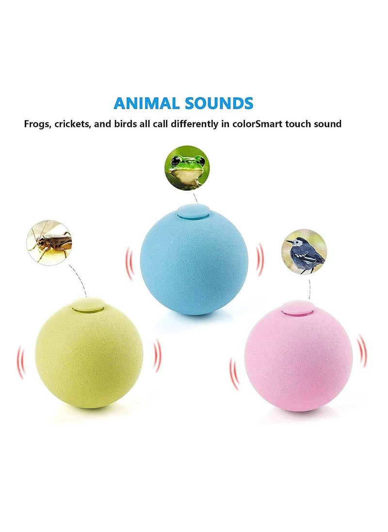 Arabest - Set of 3 smart interactive cat toys and indoor cat toys, automatic cat toy ball, fun cat chew toy ball, rechargeable cat toy ball - Image 1