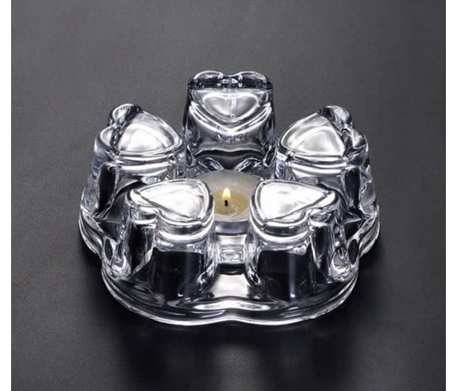 Wellxo Tea Universal Solid Crystal Glass Teapot Warmer | Tea Warmer - Candle Never Flames Out  - Image 1