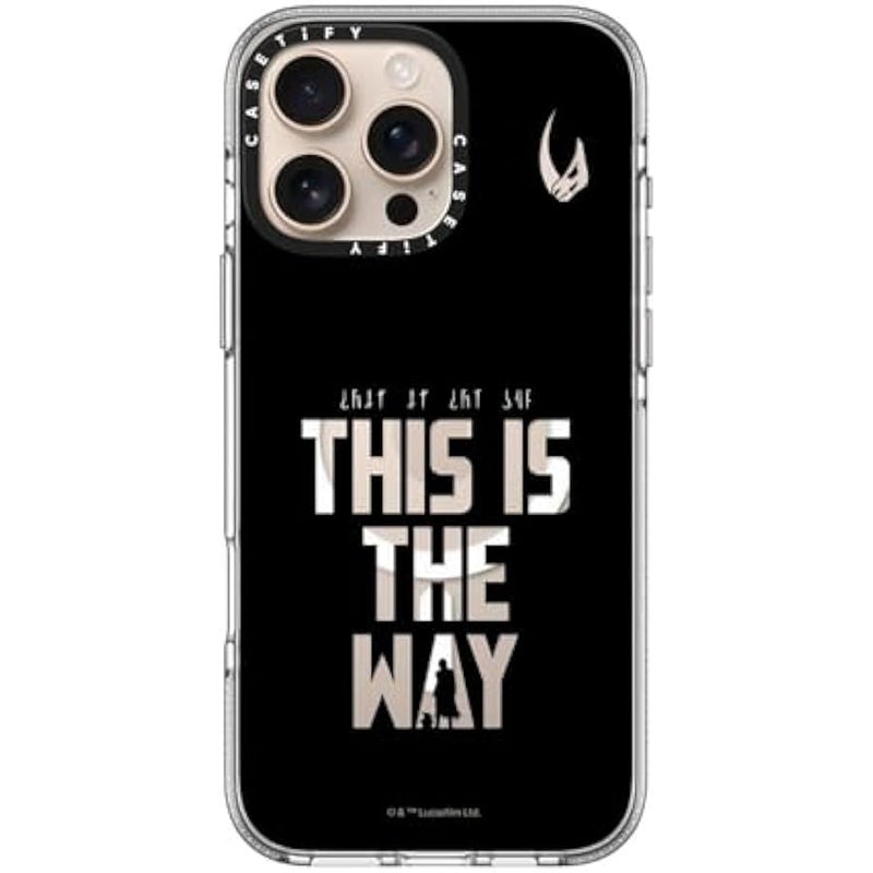 Casetify Clear iPhone 16 Pro Max Case 【Mandalorian Co-Lab/Not Yellowing / 6.6ft Drop Protection/Compatible with Magsafe】 - This is The Way - Black Case - Clear - Image 4