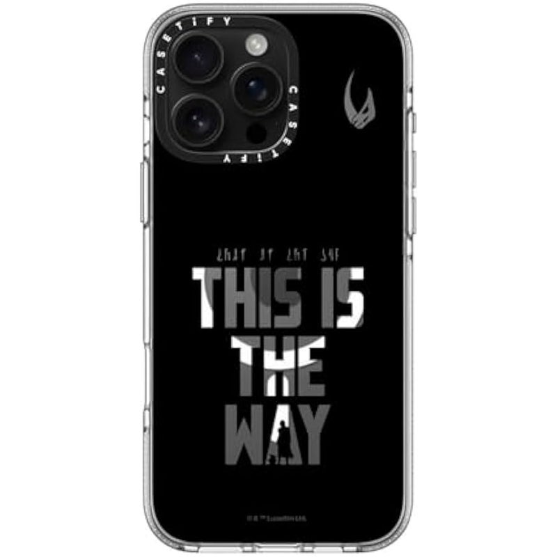Casetify Clear iPhone 16 Pro Max Case 【Mandalorian Co-Lab/Not Yellowing / 6.6ft Drop Protection/Compatible with Magsafe】 - This is The Way - Black Case - Clear - Image 2