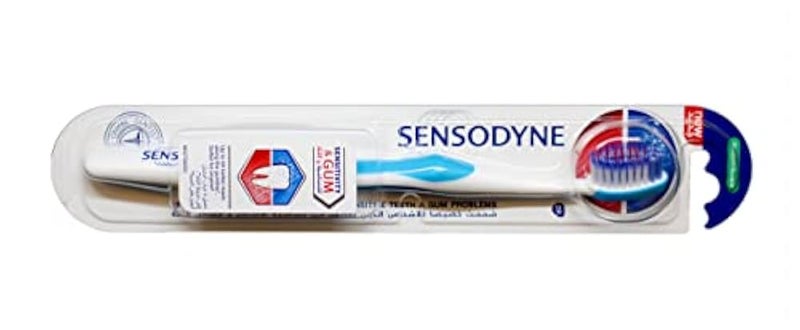 Sensodyne Toothbrush for Sensitive Teeth, Sensitivity & Gum Brush with Medium Bristles, Multi-Colour - Image 2
