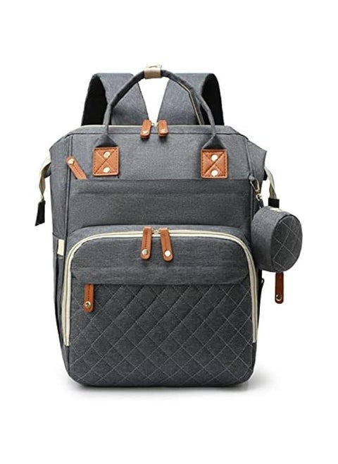 Baby Diaper Backpack Mommy Bags with USB Port Multiple Storage Spaces