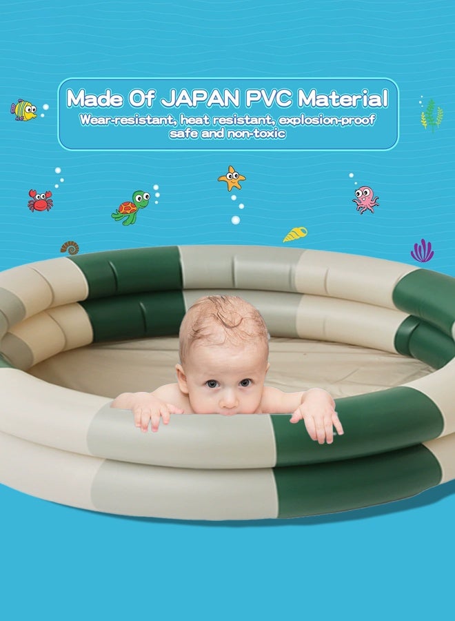 Inflatable kids Pool, Portable Paddling Swimming Pool for Toddlers Ages 3-6 Years Girls and Boys, Indoor& Outdoor, Garden and Backyard Summer Water Party, 114cm*30cm - Image 3