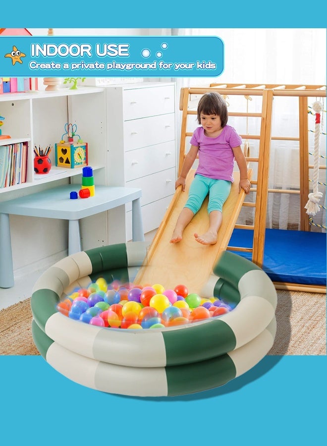 Inflatable kids Pool, Portable Paddling Swimming Pool for Toddlers Ages 3-6 Years Girls and Boys, Indoor& Outdoor, Garden and Backyard Summer Water Party, 114cm*30cm - Image 2