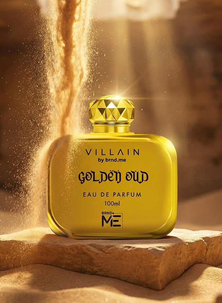 VILLAIN Golden Oud Eau De Parfum for Men 100ml - Image 1