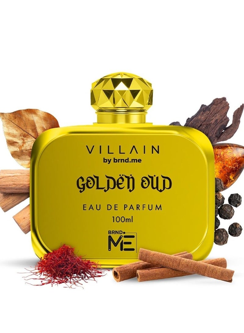 VILLAIN Golden Oud Eau De Parfum for Men 100ml - Image 3