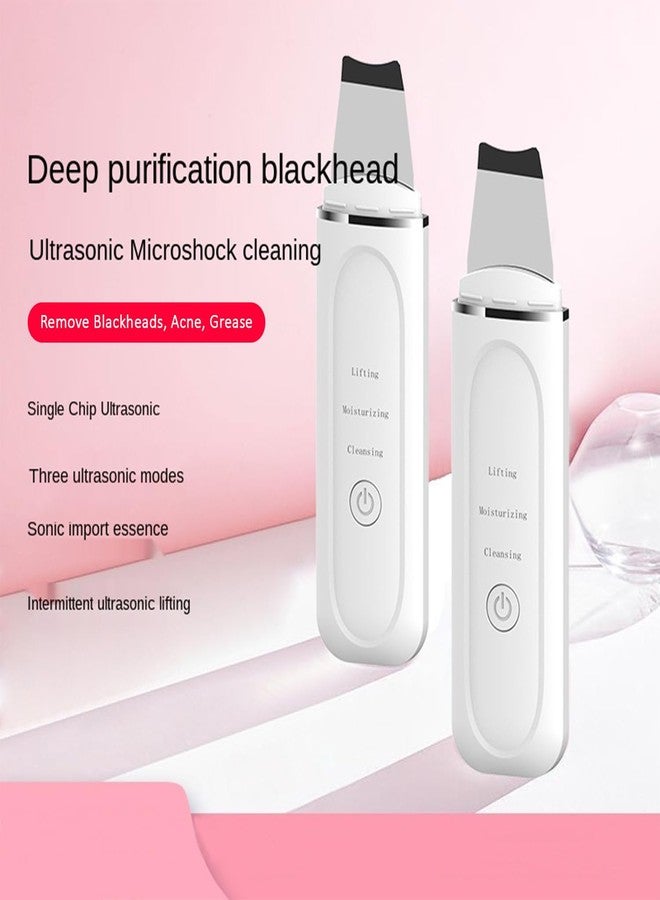 AJICA Ultrasonic Facial Skin Scrubber for Wet Skin, Blemish & Blackheads Remover and Facial Pores Cleaner 3 in 1, Stainless Steel Spatula Safe for skin - Image 4