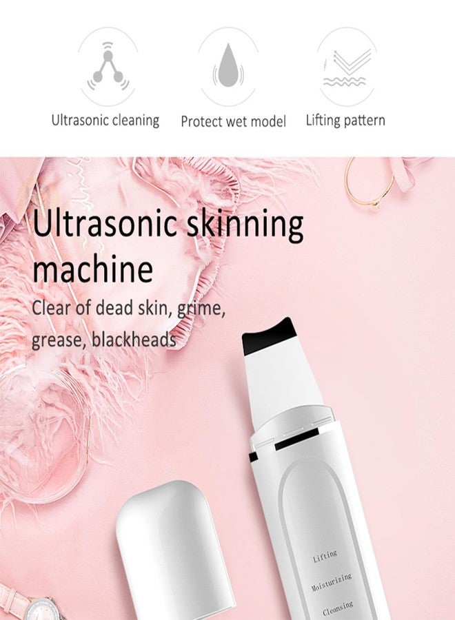 AJICA Ultrasonic Facial Skin Scrubber for Wet Skin, Blemish & Blackheads Remover and Facial Pores Cleaner 3 in 1, Stainless Steel Spatula Safe for skin - Image 3