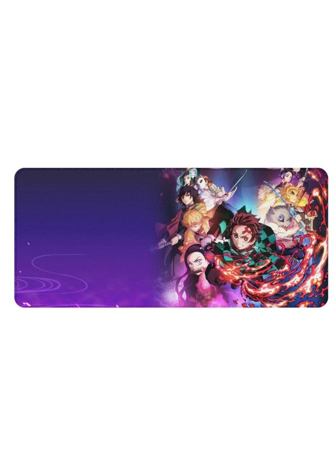Summer Hot Kimetsu No Yaiba Pattern Printed Large Mouse Pad To Map Computer Table Mat-Color:40*90-Pattern:XT0187F46-1 - Image 1