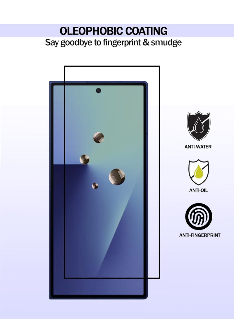 حماية شاشة سامسونج جالاكسي زد فولد 7 - عبوة 2 - زجاج مقسى كامل الشاشة متميز لسامسونج جالاكسي فولد 7، شفافية عالية، لمسة دقيقة، مضاد للانفجار، حواف سلسة، تركيب سهل - Image 4