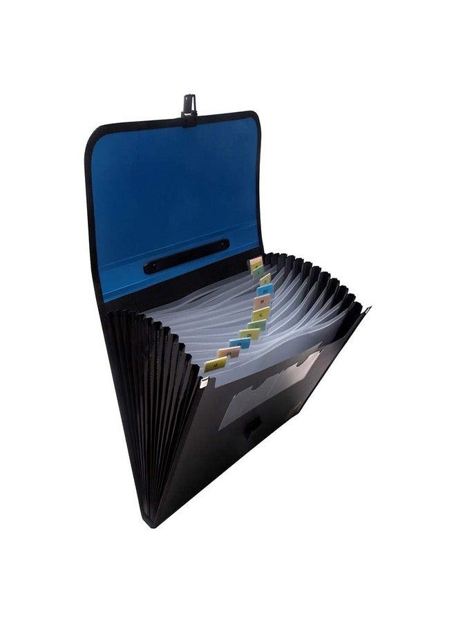 Shining Zon 13 Pockets Expanding File Folder, for Document A4/ Fs/Legal Paper Size File Organizer with Handle Multicolor (Pack of 1) - Image 2
