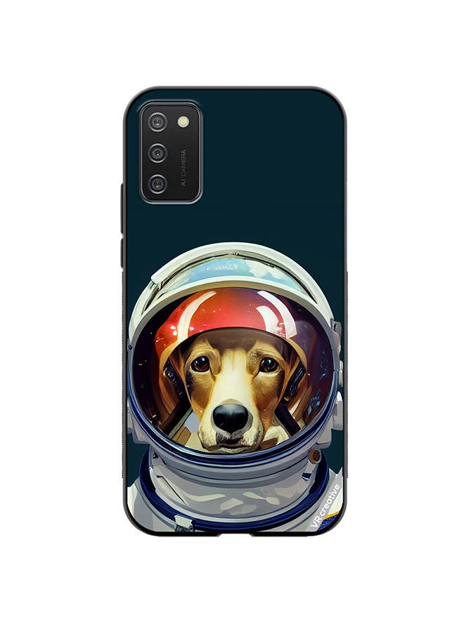 VR CREATIVE Protective Case Cover For Samsung Galaxy A03s An Astronaut Dog In A Spacesuit Is Ready For Space Flight Design Multicolour - Image 1