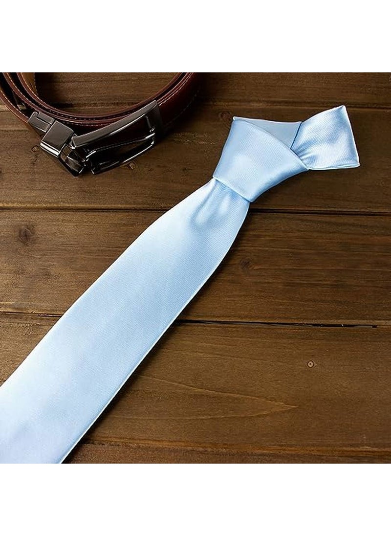 Trenderrs Men's Satin Tie and Handkerchief Set Men's Tie  - Image 2