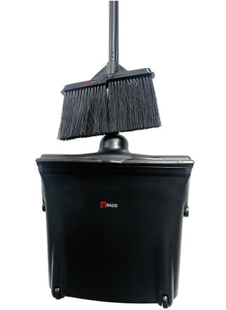 RACO Commercial Sweep Set with Long Handle Broom and Dustpan Combo – Ideal for Home, Kitchen, Room, Office, and Lobby Floors, Black Broom Dustpan. - pzsku/Z247B837057A015AC0525Z/45/_/1703764909/55a560d9-299f-44c4-80f9-a72b9d27e1e4