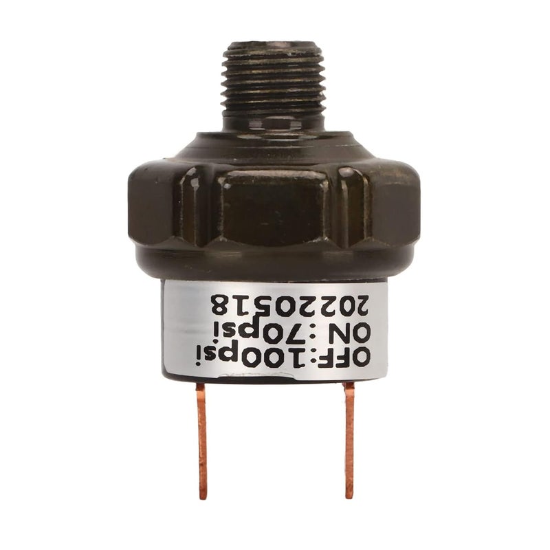 Ejoyous Air Pressure Switch Control Valve, Stainless Steel Universal Air Pressure Switch Car Replacement Part for Train Horns 70-100PSI - Image 1