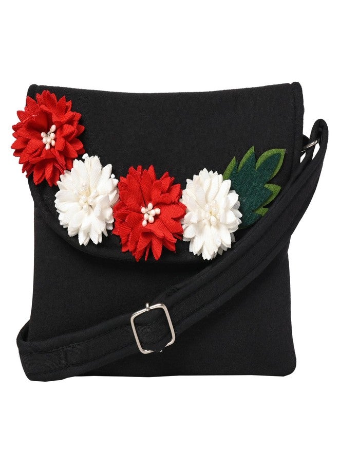Coco Candy Women's Casual Lightweight Stylish Handbag | Floral Black Sling Bag for Women - Perfect for Daily Use - Image 1