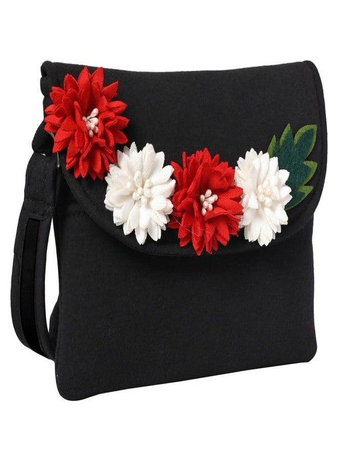 Coco Candy Women's Casual Lightweight Stylish Handbag | Floral Black Sling Bag for Women - Perfect for Daily Use - Image 2