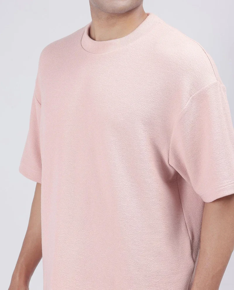 Rare Rabbit Men's Knitted Seersucker T-Shirt