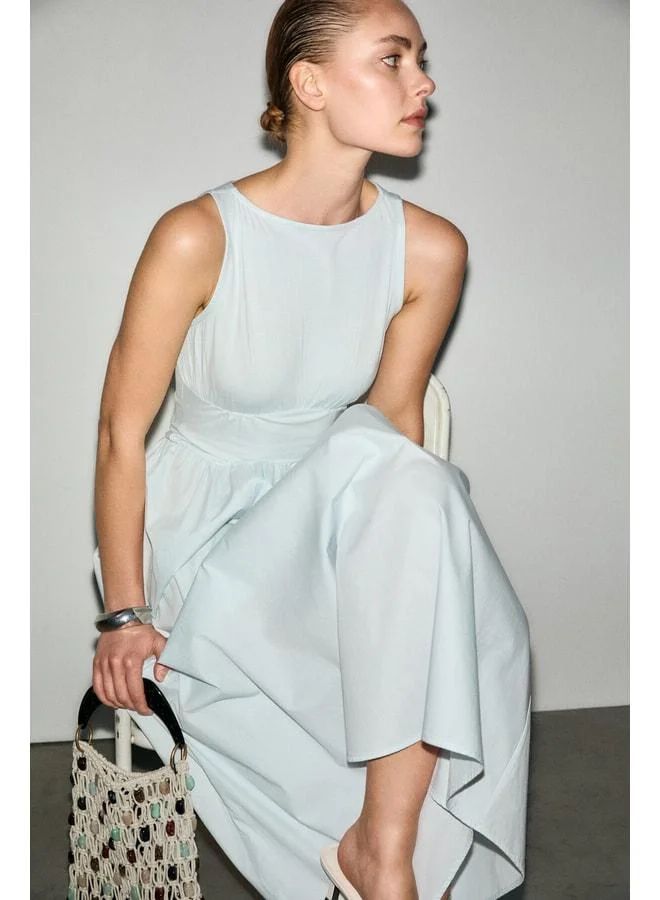 Grimelange  AIRE women's bicycle‑neck sleeveless blue dress. for Women | Best Price UAE