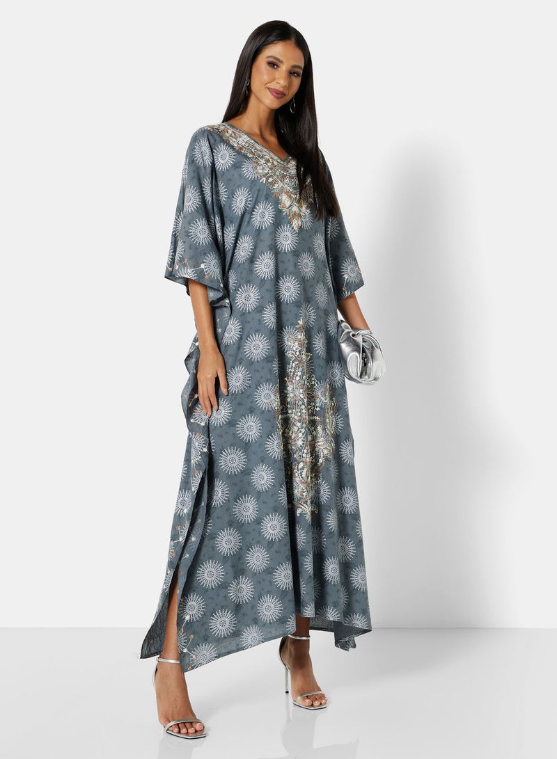 ARABIAN CLOSET EMBROIDERED KAFTAN - Image 4