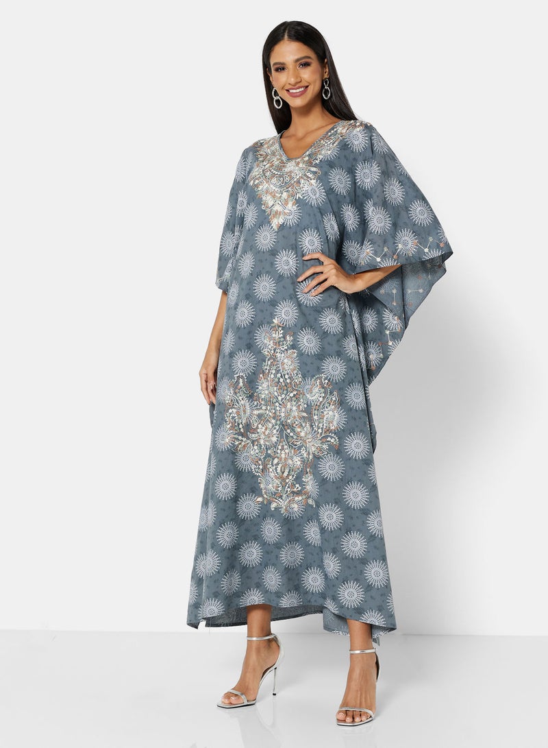 ARABIAN CLOSET EMBROIDERED KAFTAN - Image 1