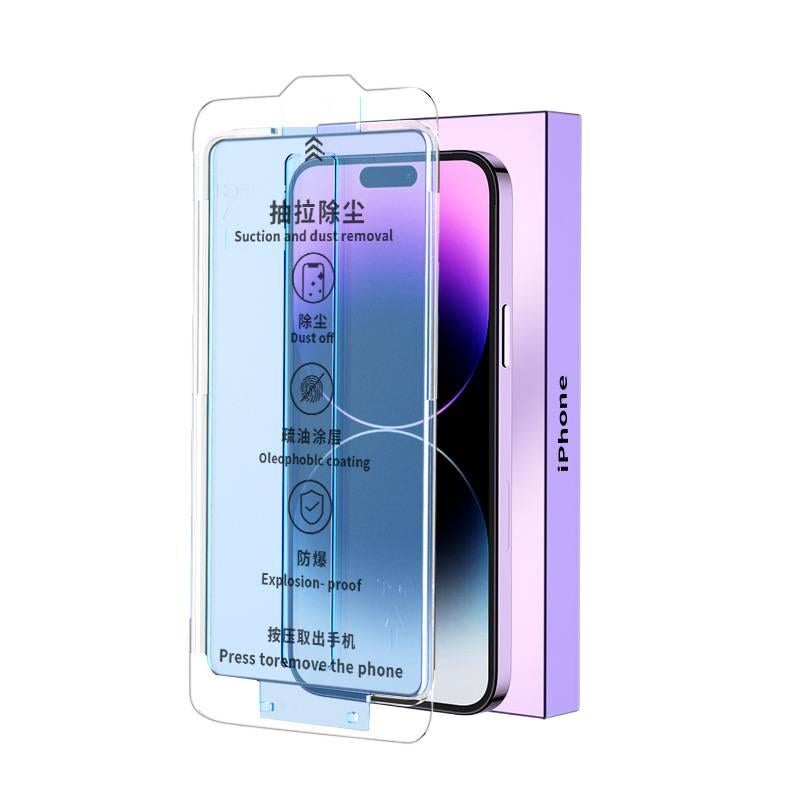 LS غطاء هاتف بGlass لـ iPhone 15 / 15 Plus / 15 Pro / 15 Pro Max مع حماية من السقوط ومقاوم للغبار مع مقاوم للصدمات مع مضاد للتجسس مع وضوح عالي باللون شفاف - Image 4