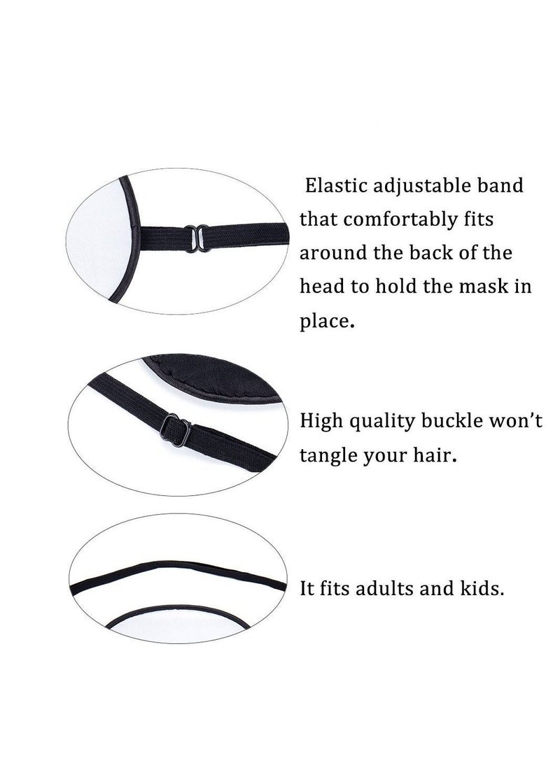 NIBEMINENT Premium Mulberry Silk Eye Patch, Black Unisex Adult Soft Patch Lazy Single Pirate with Adjustable Elastic Strap for Amblyopia - Image 3