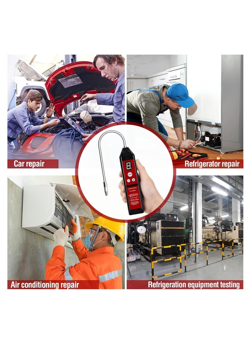 Refrigerant Leak Detector HVAC, Aprvtio WJL-6000Pro Freon Leak Detector Freon Sniff Halogen Gas Leak Detector, Higher Sensitivity(up to 0.14oz/yr) R22 R410A R134A R1234YF CFCs HCFCs HFCs - Image 3