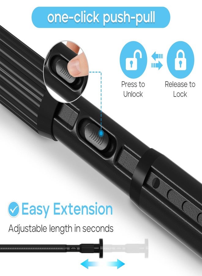 WEIXINHAI 2pack Tension Curtain Rod 41-126 In(4-10Ft) Long Shower Curtain Rods No Drilling Outdoor Tension Rods For Patio Black Shower Rod For Window Or Bathroom，Rod Diameter 1.26in-One-Bond Stretching - Image 3