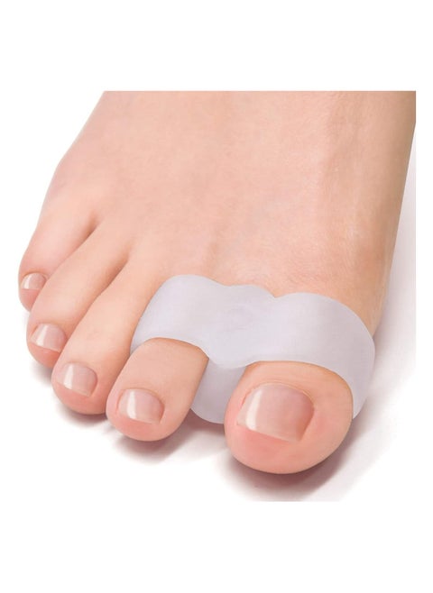 Bunion Corrector, 3 Pairs Toe Corrector Toe Separators for Overlapping Toes Silicone Bunion Corrector, Toe Separators with 2 Loops, Big Toe Space Suitable for Bunion and Overlap Toe 6 PCS
