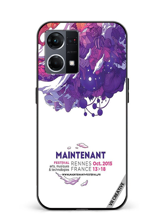 VR CREATIVE Protective Case Cover For Oppo Reno8 4G Maintenant Festival Modern Event Design Multicolour - Image 1