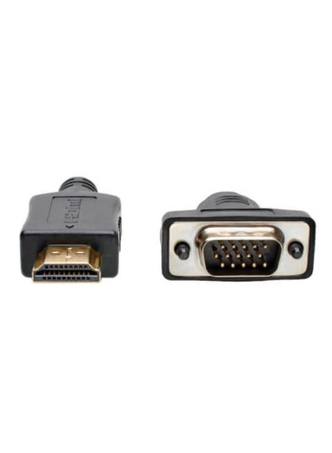 تريب لايت كابل محوّل نشط من HDMI إلى VGA من Tripp Lite (HDMI إلى موصل HD15 منخفض الارتفاع ذكر/ذكر)، بطول 6 أقدام / 1.8 متر، متوافق مع معايير TAA - Image 1