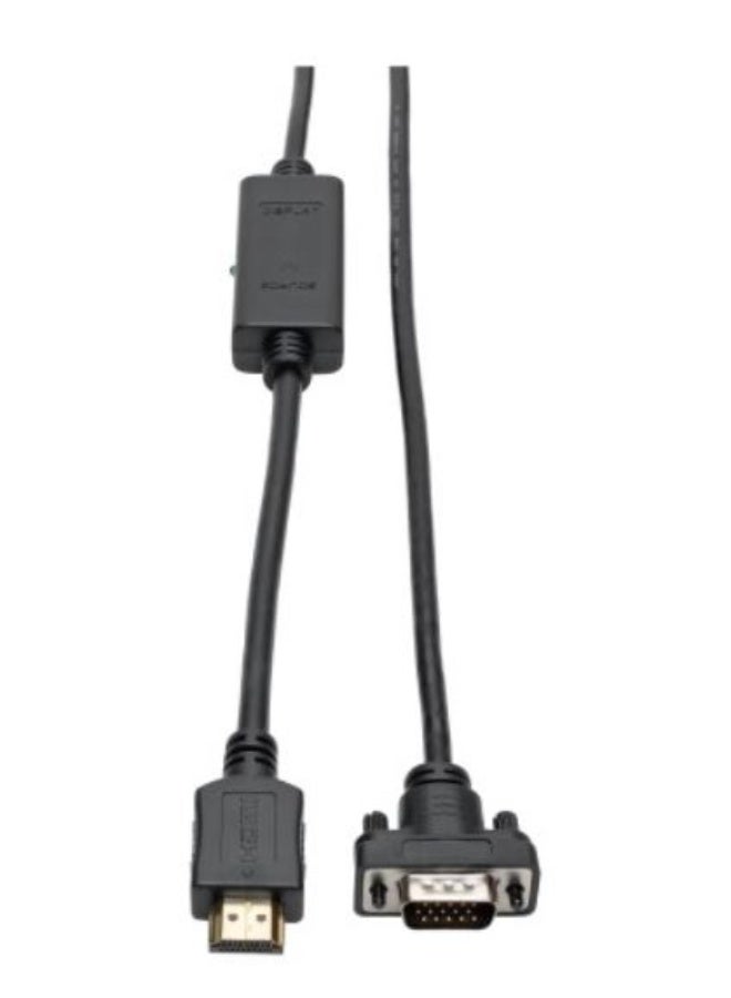تريب لايت كابل محوّل نشط من HDMI إلى VGA من Tripp Lite (HDMI إلى موصل HD15 منخفض الارتفاع ذكر/ذكر)، بطول 6 أقدام / 1.8 متر، متوافق مع معايير TAA - Image 2