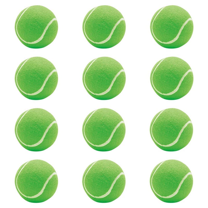 AMIFIT Light Weight Tennis Ball | Perfect for Recreational Sports, Cricket and Kids, Pack of 12 (Green) - Image 1