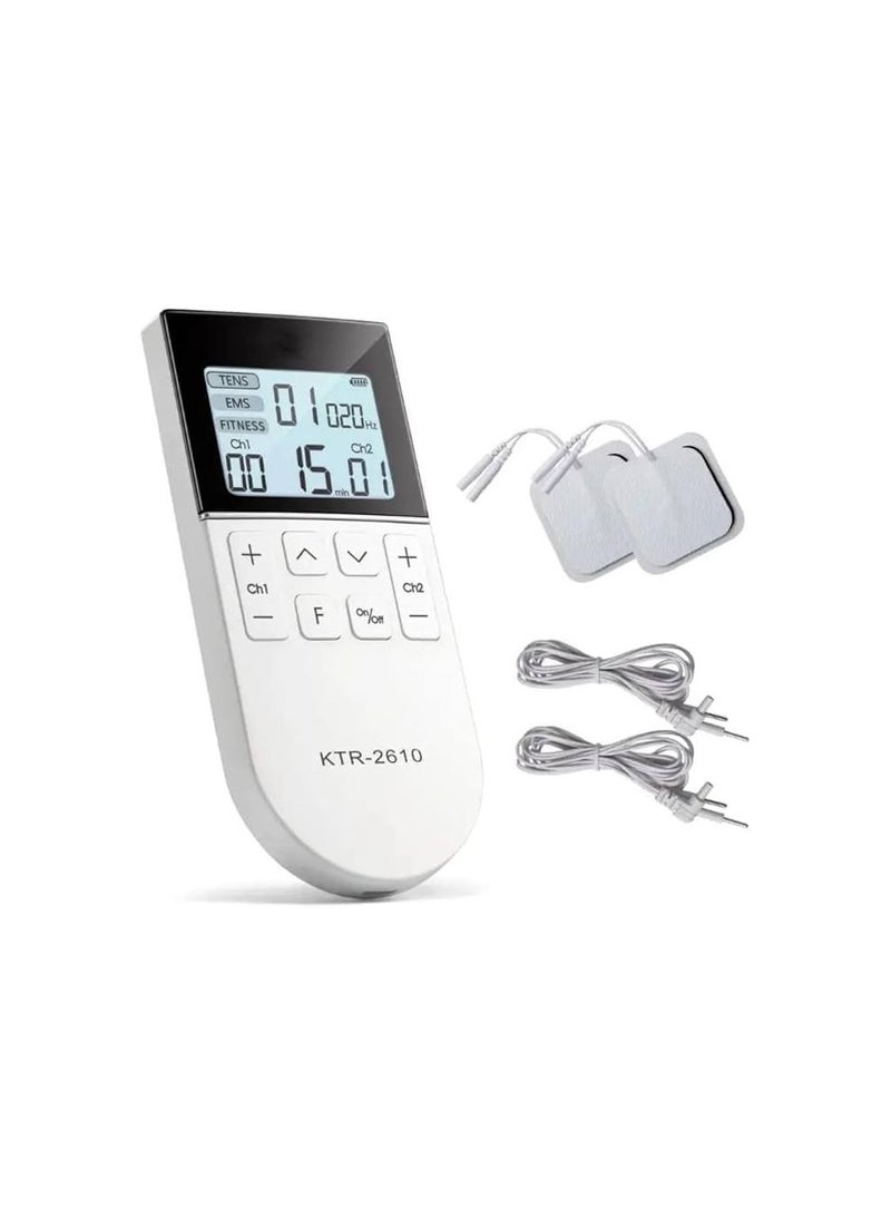 كينترو جهاز KTR-2610 TENS & EMS & Fitness 3 في 1 متعدد الوظائف للعلاج الطبيعي، جهاز محاكاة العضلات للبالغين للجنسين مع 50 وضع تدليك لتخفيف الألم وتدريب العضلات - Image 1