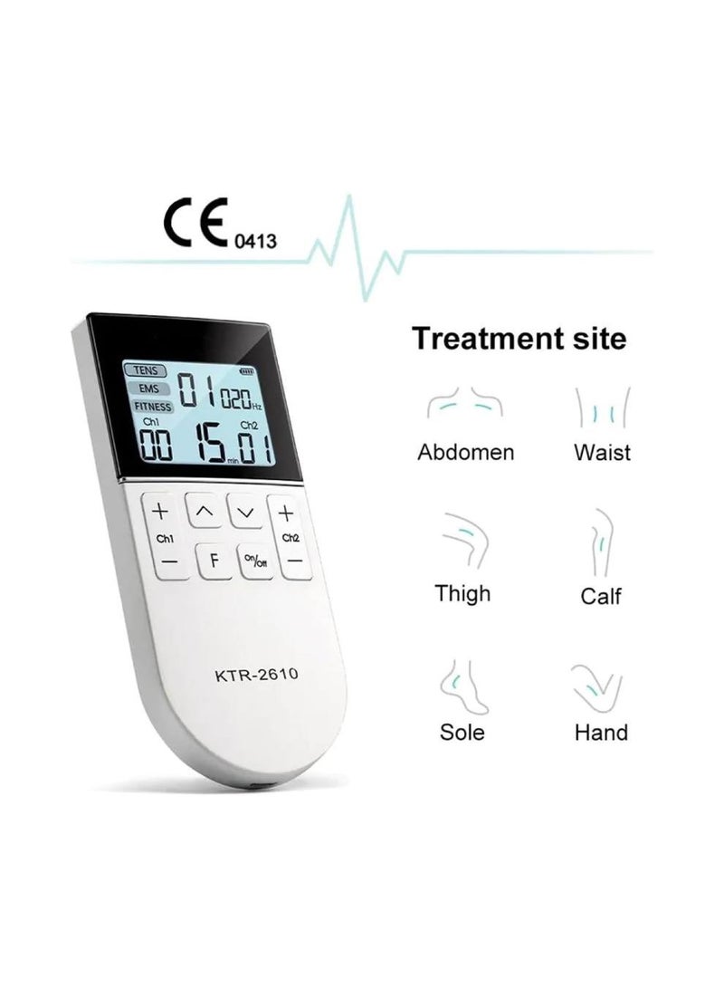 كينترو جهاز KTR-2610 TENS & EMS & Fitness 3 في 1 متعدد الوظائف للعلاج الطبيعي، جهاز محاكاة العضلات للبالغين للجنسين مع 50 وضع تدليك لتخفيف الألم وتدريب العضلات - Image 3