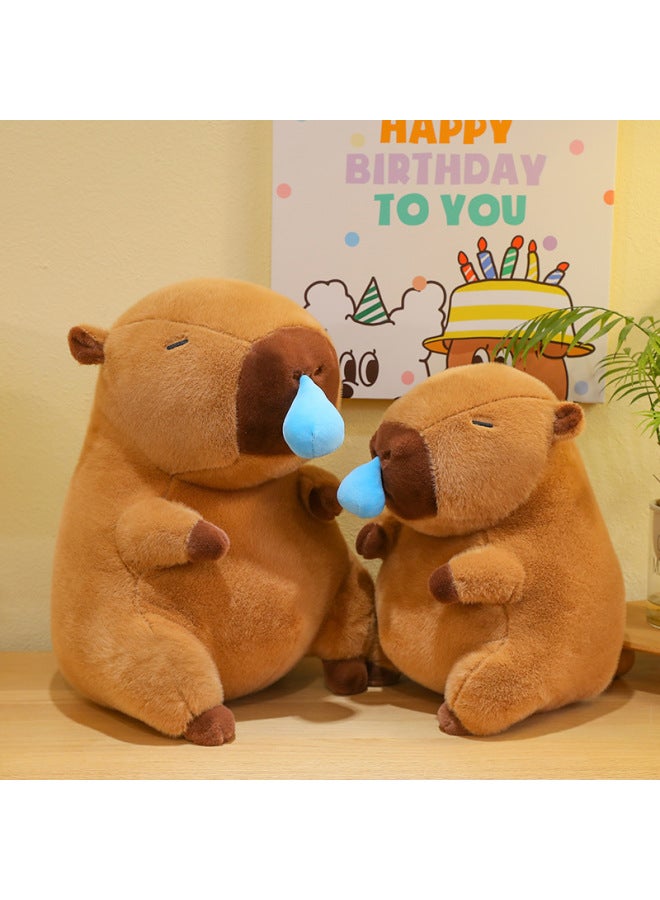 Net Red With Snot Kappibala Plush Toy Doll Cute Capybara Doll Sleeping Doll Wholesale-Specifications:30cm（0.5kg）-Color:Snot Capybara - Image 4