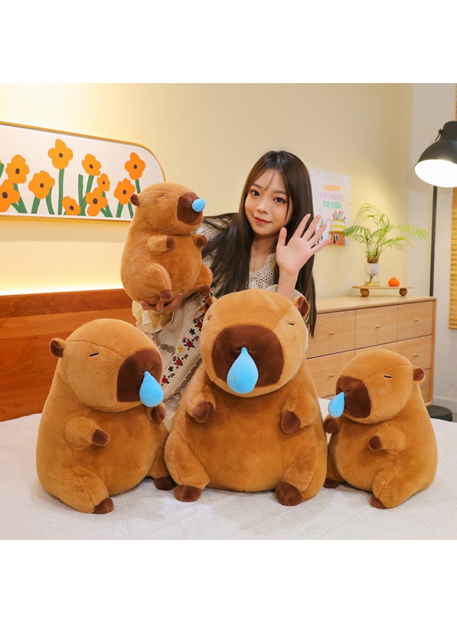 Net Red With Snot Kappibala Plush Toy Doll Cute Capybara Doll Sleeping Doll Wholesale-Specifications:30cm（0.5kg）-Color:Snot Capybara - Image 2