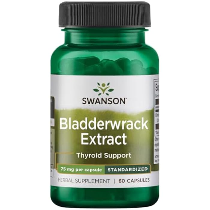 Swanson Bladderwrack Leaves 60 Capsules - Image 1