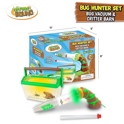 Nature Bound Bug Catcher Toy, Eco-Friendly Bug Vacuum, Catch and Release Indoor/Outdoor Play, Ages 3 to 12, Green, Complete Kit for Kids, Includes Capture Core with Magnification - Image 2